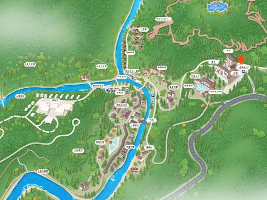 秦淮结合景区手绘地图智慧导览和720全景技术，可以让景区更加“动”起来，为游客提供更加身临其境的导览体验。